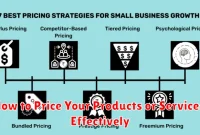 How to Price Your Products or Services Effectively How to Price Your Products or Services Effectively