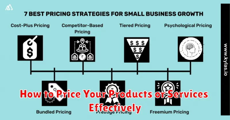 How to Price Your Products or Services Effectively